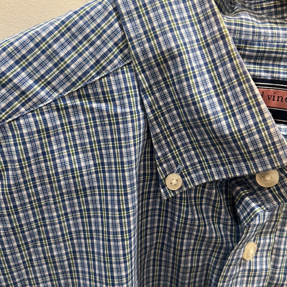 Vineyard Vines plaid button down